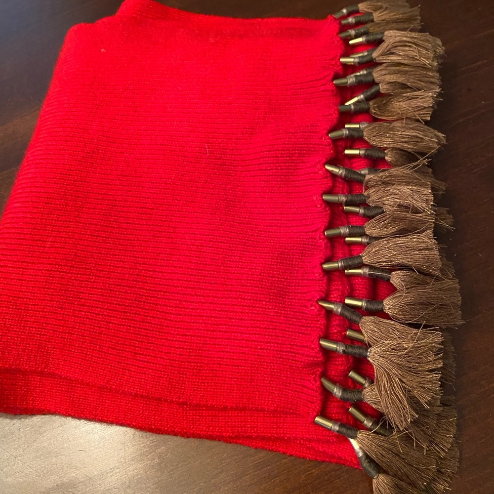 NEW! Never used. J.Crew red scarf - Picture 2 of 6